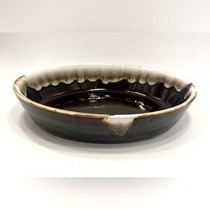 Pfaltzgraff Gourmet Brown Drip Glaze Stoneware Oval Casserole Dish #241 10" Long
